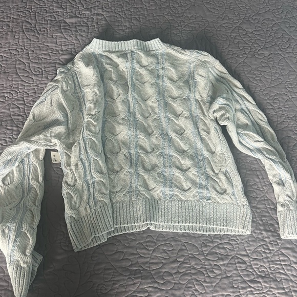 Free People Sweater! New! Light Blue - Picture 4 of 12
